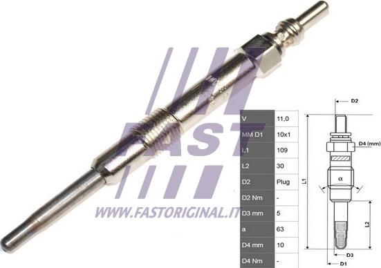 Fast FT82733 - Bujie incandescenta parts5.com