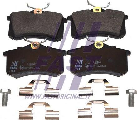 Fast FT29520 - Σετ τακάκια, δισκόφρενα parts5.com