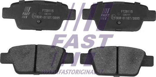 Fast FT29115 - Brake Pad Set, disc brake parts5.com