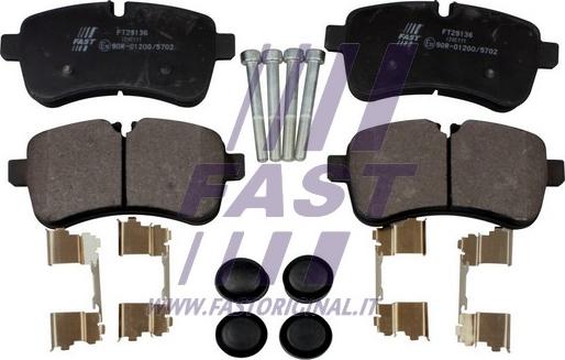 Fast FT29136 - Brake Pad Set, disc brake parts5.com