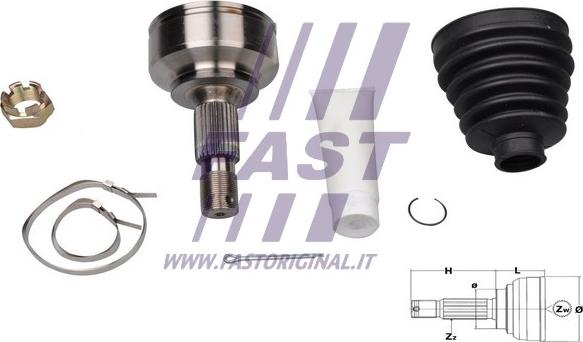 Fast FT25090K - Juego de articulación, árbol de transmisión parts5.com