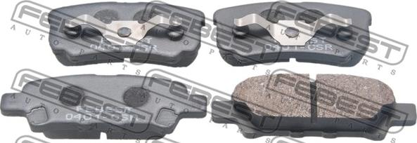 Febest 0401-CSR - Fékbetétkészlet, tárcsafék parts5.com