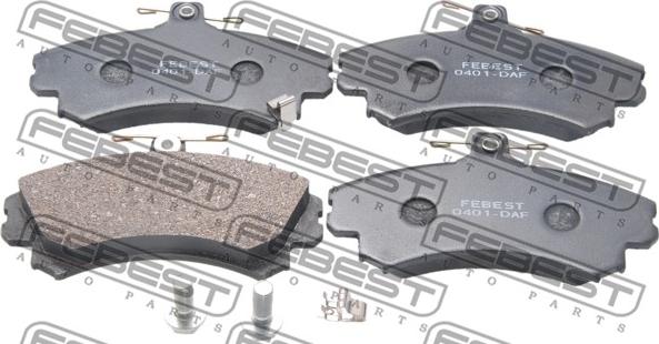 Febest 0401-DAF - Set placute frana,frana disc parts5.com