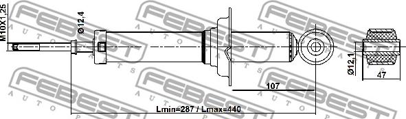 Febest 04110-011R - Tlumič pérování parts5.com