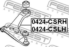 Febest 0424-CSRH - Õõtshoob, käändmik parts5.com