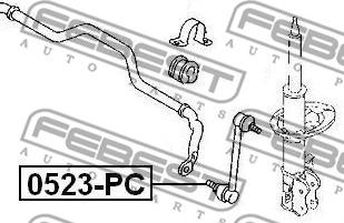 Febest 0523-PC - Rod / Strut, stabiliser parts5.com