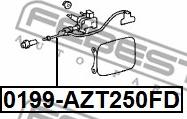 Febest 0199-AZT250FD - Bisagra, tapa depósito parts5.com
