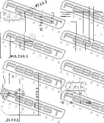 Febest 01640-009 - Vzigalna tuljava parts5.com