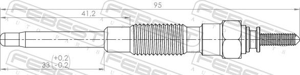 Febest 01642-006 - Подгревна свещ parts5.com