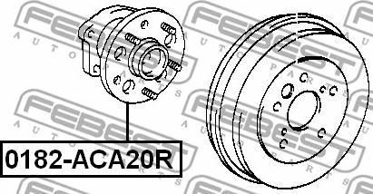 Febest 0182-ACA20R - Pesto kolesa parts5.com