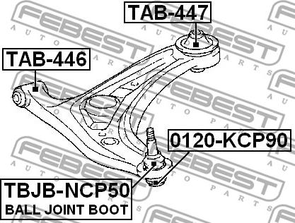 Febest TAB-446 - Puks parts5.com