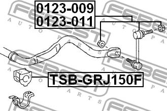 Febest 0123-009 - Demir / kol, stabilizatör parts5.com