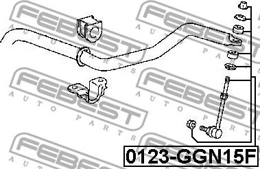 Febest 0123-GGN15F - Demir / kol, stabilizatör parts5.com