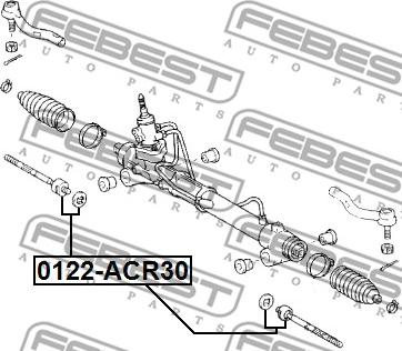 Febest 0122-ACR30 - Articulación axial, barra de acoplamiento parts5.com