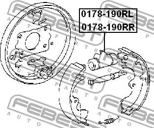 Febest 0178-190RL - Cilindro de freno de rueda parts5.com