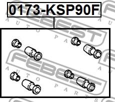 Febest 0173-KSP90F - Комплект направляющей гильзы parts5.com