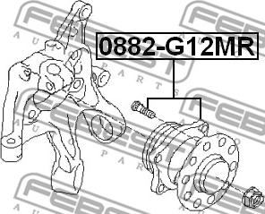 Febest 0882-G12MR - Náboj kola parts5.com