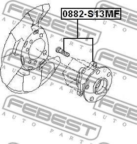 Febest 0882-S13MF - Pesto kolesa parts5.com