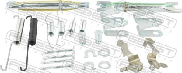 Febest 0304-CIVR-KIT - Zestaw akcesoriów, szczęki hamulcowe hamulca postojowego parts5.com