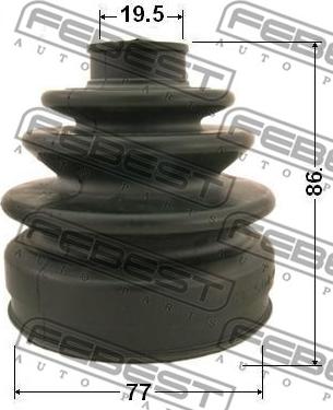 Febest 0317-035 - Faltenbalg, Antriebswelle parts5.com