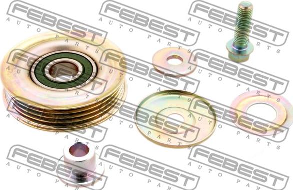 Febest 0387-CRV - Deflection / Guide Pulley, v-ribbed belt parts5.com