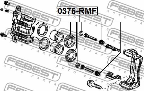 Febest 0375-RMF - Set za popravku, kočione čeljusti parts5.com