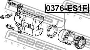 Febest 0376-ES1F - Πιστόνι, δαγκάνα φρένων parts5.com