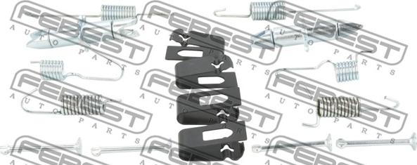 Febest 0204-F15ER-KIT - Tartozékkészlet, rögzítőfék pofa parts5.com