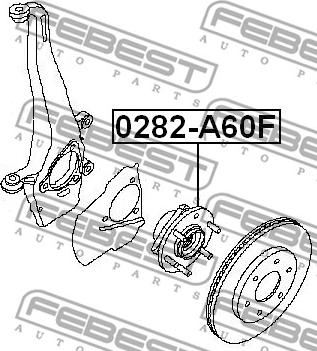 Febest 0282-A60F - Wheel Hub parts5.com