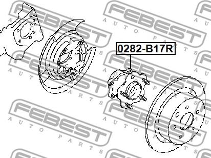 Febest 0282-B17R - Wheel Hub parts5.com