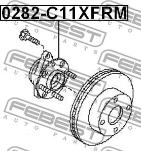 Febest 0282-C11XFRM - Buje de rueda parts5.com