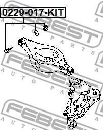 Febest 0229-017-KIT - Surub corectare inclinare parts5.com