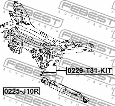 Febest 0229-T31-KIT - Šroub pro opravu odklonu kola parts5.com