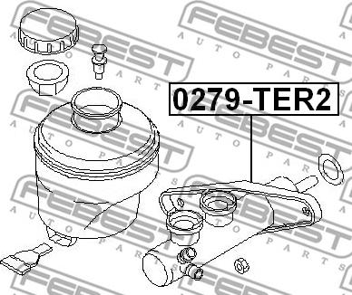 Febest 0279-TER2 - Cilindro principal de freno parts5.com
