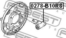 Febest 0278-B10RS - Cilindro de freno de rueda parts5.com