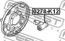 Febest 0278-K12 - Cilindro de freno de rueda parts5.com
