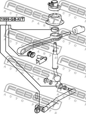 Febest 1999-GB-KIT - Cojinete, palanca de cambios / selectora parts5.com