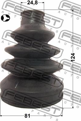 Febest 1915-E60T - Bellow, drive shaft parts5.com