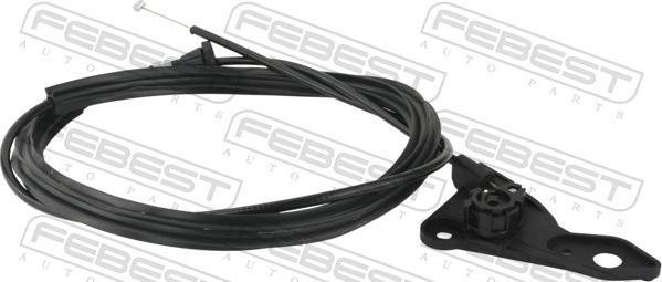 Febest 19101-E36 - Cablu, capota motor parts5.com