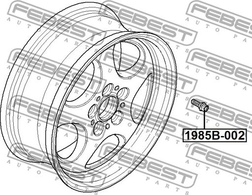 Febest 1985B-002 - Zavrtanj točka parts5.com