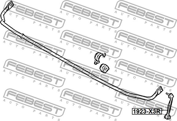 Febest 1923-X3R - Rod / Strut, stabiliser parts5.com