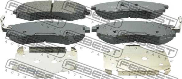 Febest 1401-REXIF - Fékbetétkészlet, tárcsafék parts5.com