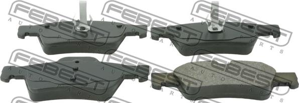 Febest 1601-211R - Sada brzdových platničiek kotúčovej brzdy parts5.com