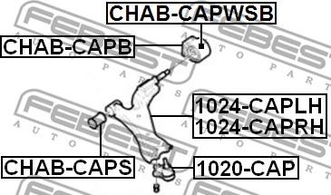 Febest 1020-CAP - Ball Joint parts5.com