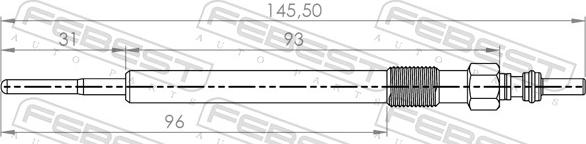 Febest 18642-004 - Glow Plug parts5.com