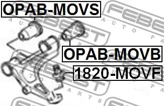 Febest OPAB-MOVB - Uležištenje, upravljač parts5.com