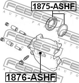 Febest 1875-ASHF - Komplet za popravak, kočno sedlo parts5.com