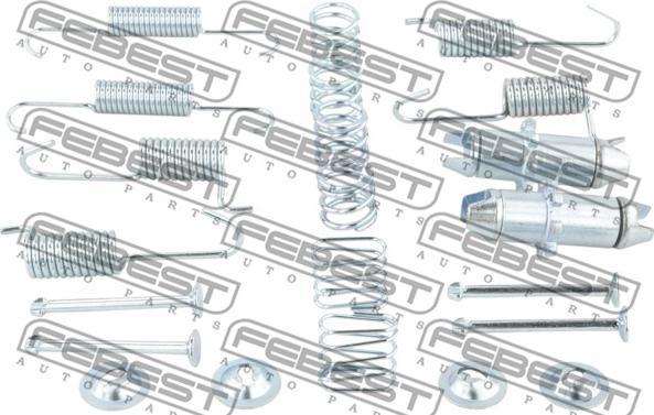 Febest 1204-TUC4WDR-KIT - Set accesorii, saboti frana parcare parts5.com