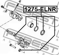 Febest 1275-ELNR - Juego de reparación, pinza de freno parts5.com