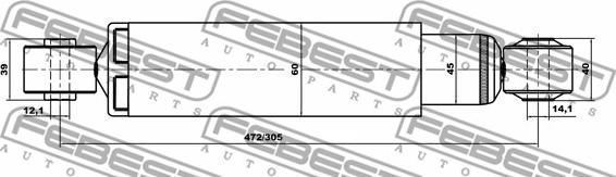 Febest 17655543R - Lengéscsillapító parts5.com